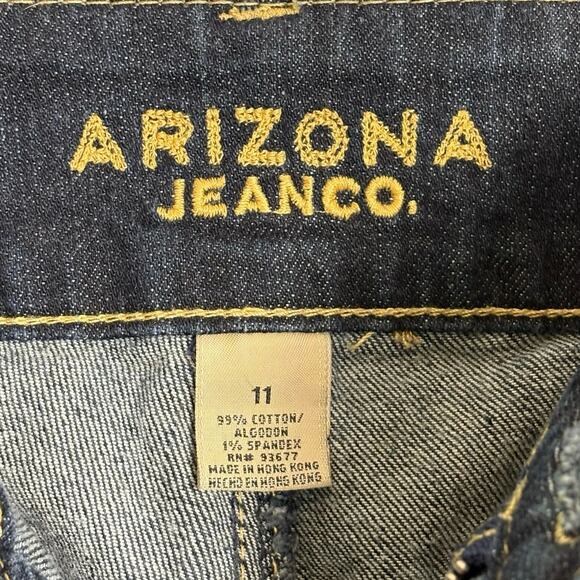 Arizona Jeans Co. Size 11 Cotton Blend Dark Wash Bootcut Leg Style Women’s Jeans - Picture 5 of 8